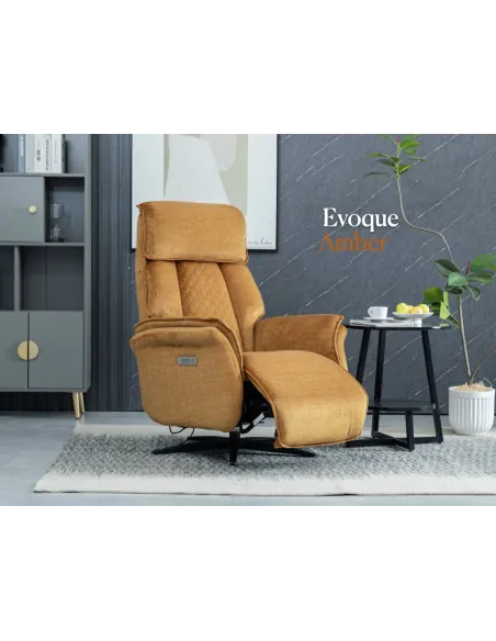 Evoque Dual Motor Electric Swivel Armcha | Murphy Furniture