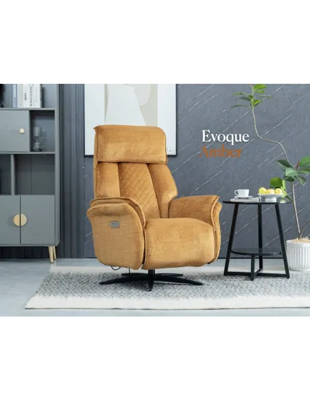 Evoque Dual Motor Electric Swivel Armcha | Murphy Furniture