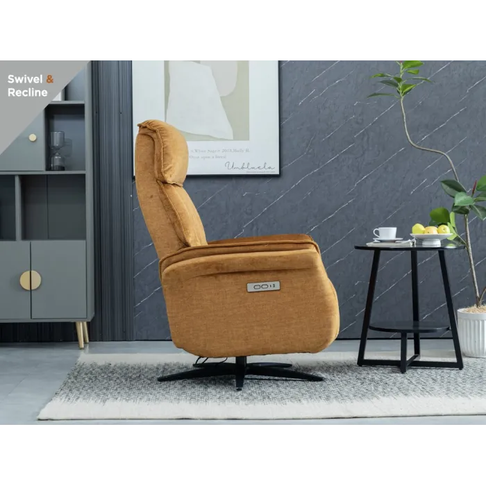 Evoque Dual Motor Electric Swivel Armcha | Murphy Furniture