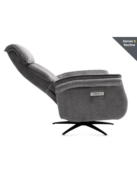 Evoque Dual Motor Electric Swivel Armcha | Murphy Furniture