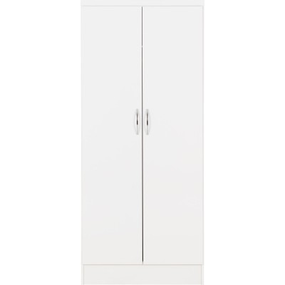 Nevada 2 Door All Hanging Wardrobe - Whi | Murphy Furniture