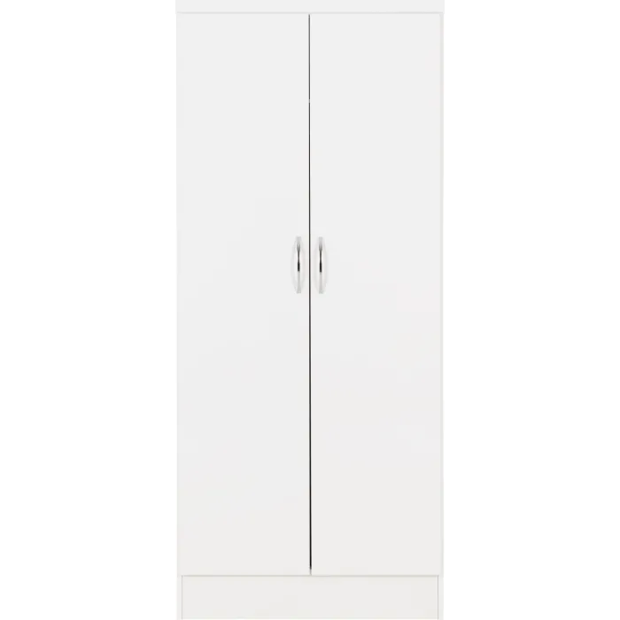 Nevada 2 Door All Hanging Wardrobe - Whi | Murphy Furniture
