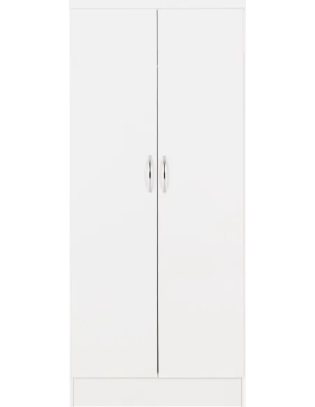 Nevada 2 Door All Hanging Wardrobe - Whi | Murphy Furniture