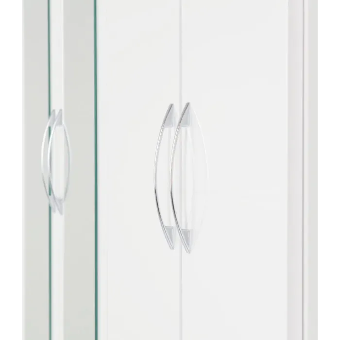 Nevada 4 Door 2 Drawer Wardrobe - White | Murphy Furniture