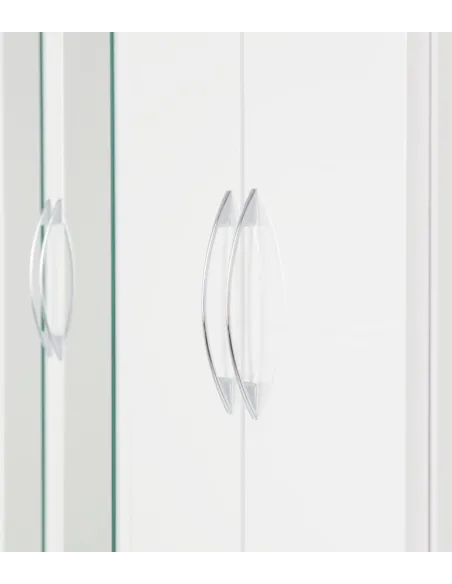 Nevada 4 Door 2 Drawer Wardrobe - White | Murphy Furniture