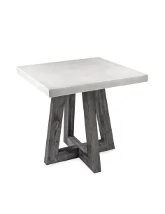 Aurelius Lamp Table - White Concrete/Aca | Murphy Furniture