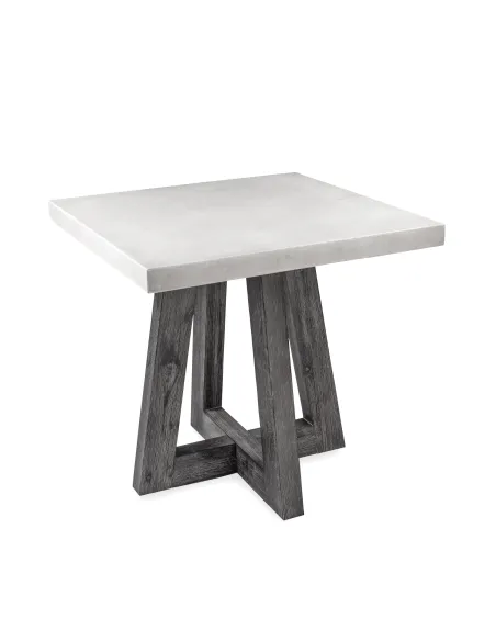 Aurelius Lamp Table - White Concrete/Aca | Murphy Furniture