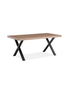 Isla 1.8m Dining Table X leg - Walnut | Murphy Furniture