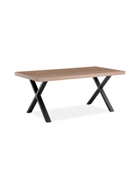Isla 1.8m Dining Table X leg - Walnut | Murphy Furniture