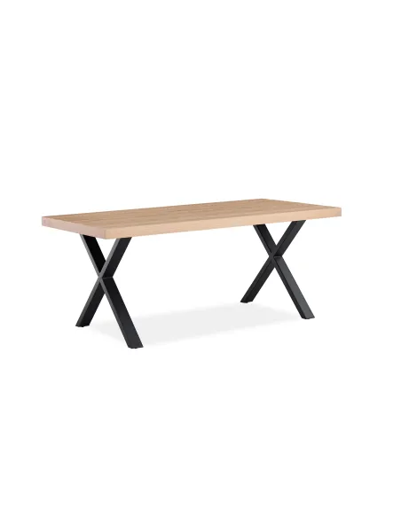 Isla 1.8m Dining Table X Leg - Oak | Murphy Furniture