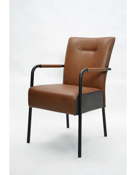 James Dining Chair - Cognac Leather | Murphy Furniture