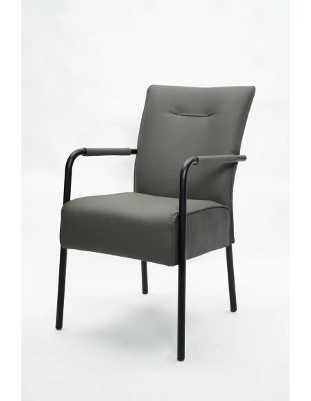 James Dining Chair - Grey Leather | Murphy Furniture