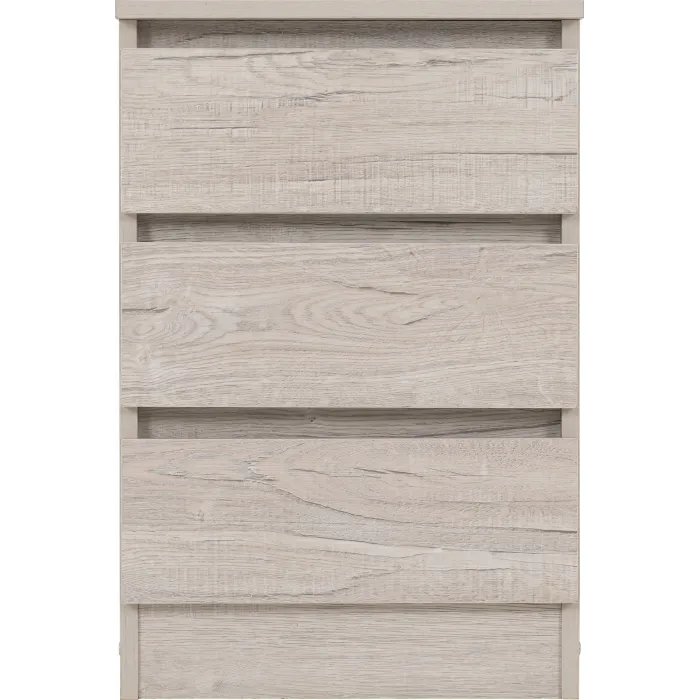 Malvern 3 Drawer Bedside Locker - Urban | Murphy Furniture