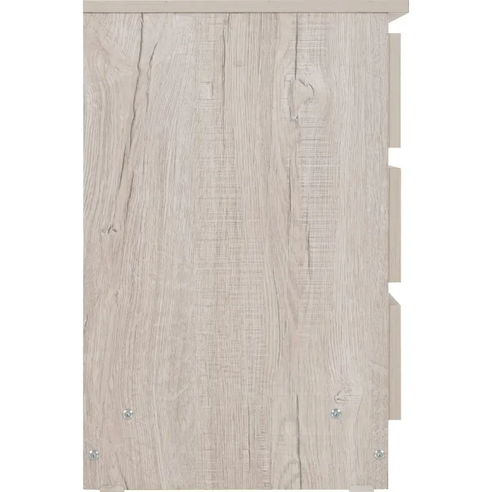 Malvern 3 Drawer Bedside Locker - Urban | Murphy Furniture