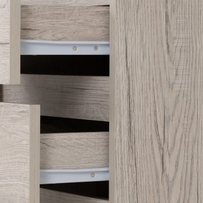 Malvern 3 Drawer Bedside Locker - Urban | Murphy Furniture