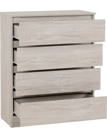 Malvern 4 Drawer Chest - Urban Snow | Murphy Furniture
