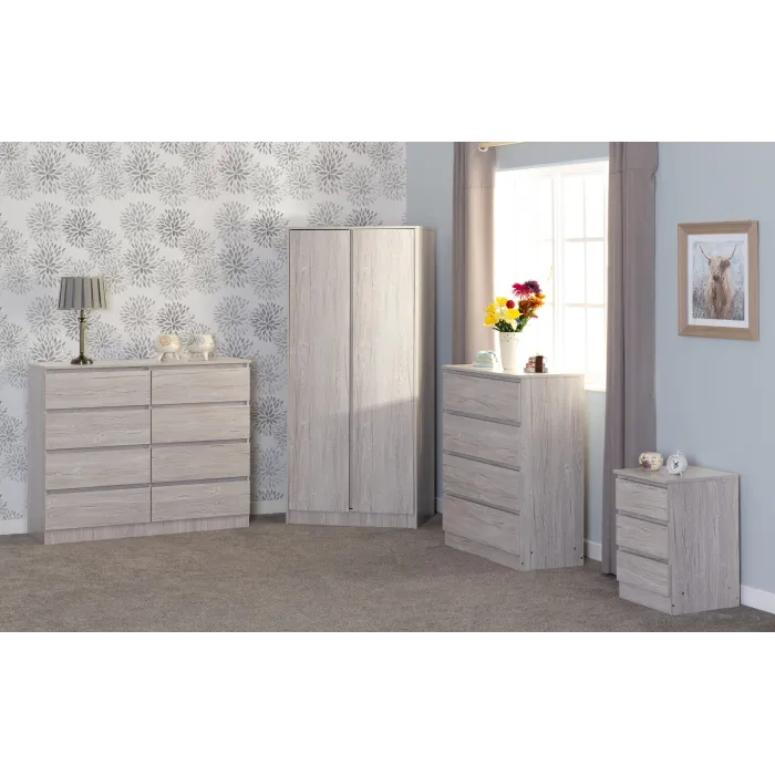 Malvern 4 Drawer Chest - Urban Snow | Murphy Furniture