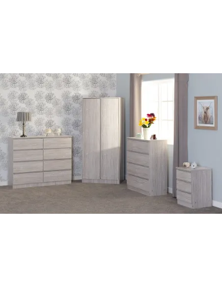Malvern 4 Drawer Chest - Urban Snow | Murphy Furniture