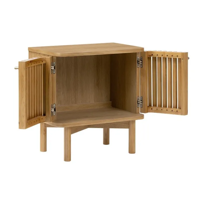 Boardwalk Bedside Locker - Natural Oak | Murphy Furniture