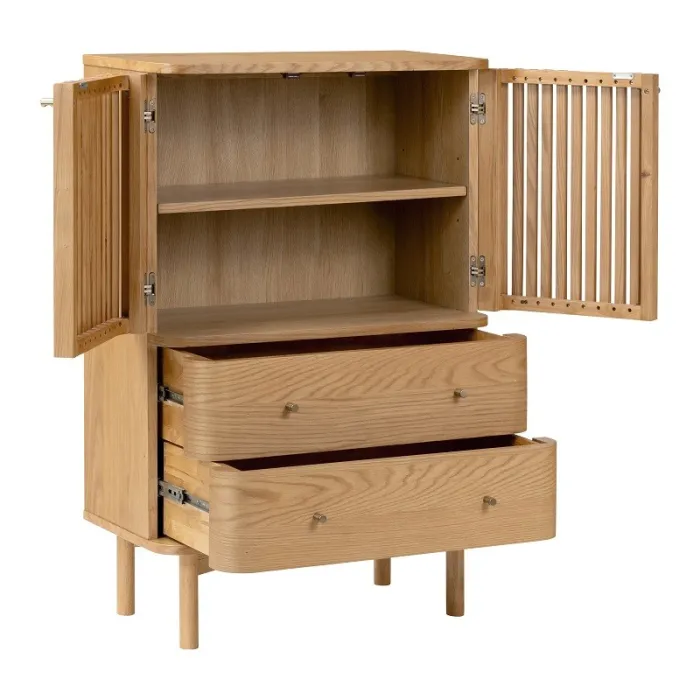 Boardwalk Shoe Cabinet - Natural Oak | Murphy Furniture