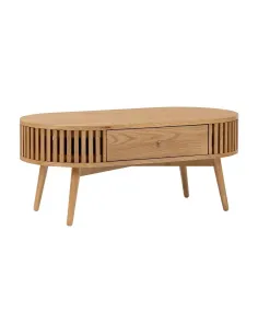 Boardwalk Oval Coffee Table - Natural Oak | Murphy Furniture