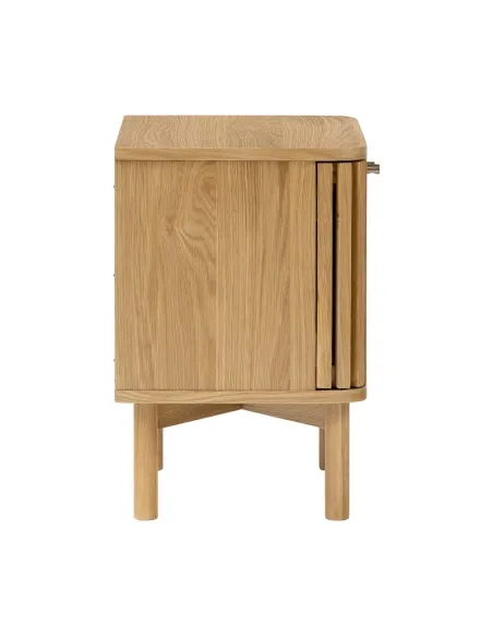 Boardwalk Bedside Locker - Natural Oak | Murphy Furniture