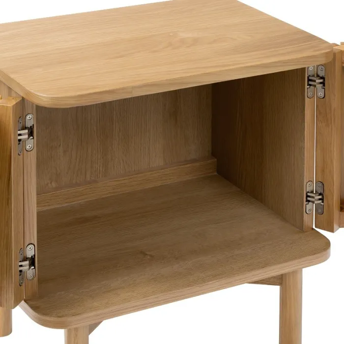 Boardwalk Bedside Locker - Natural Oak | Murphy Furniture