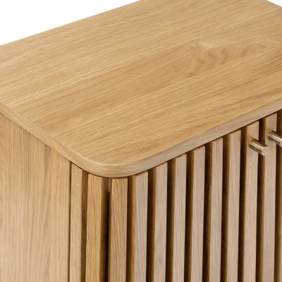 Boardwalk Bedside Locker - Natural Oak | Murphy Furniture