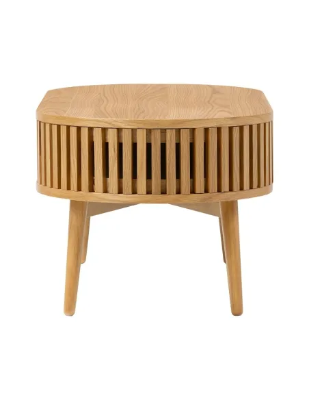 Boardwalk Oval Coffee Table - Natural Oak | Murphy Furniture