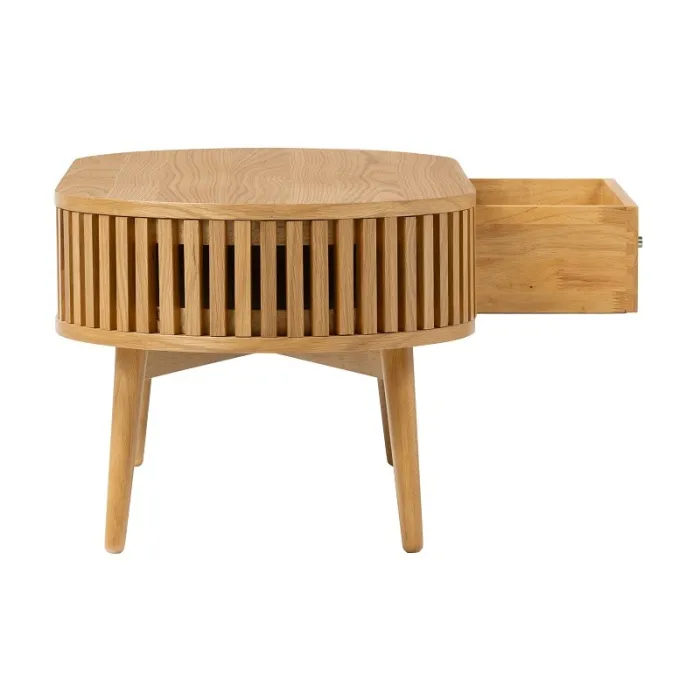 Boardwalk Oval Coffee Table - Natural Oak | Murphy Furniture