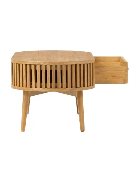 Boardwalk Oval Coffee Table - Natural Oak | Murphy Furniture