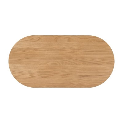 Boardwalk Oval Coffee Table - Natural Oak | Murphy Furniture