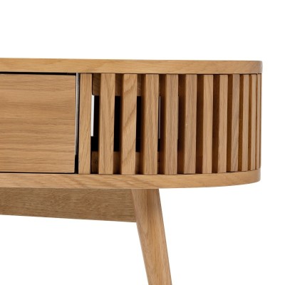 Boardwalk Oval Coffee Table - Natural Oak | Murphy Furniture