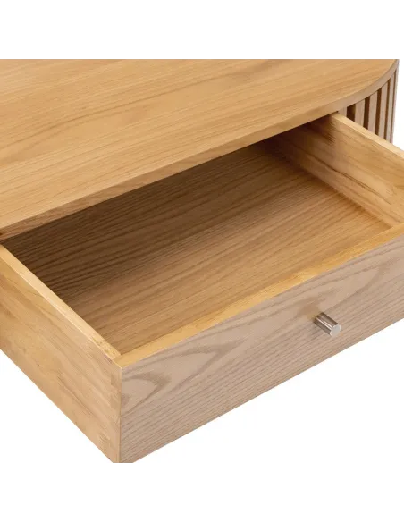 Boardwalk Oval Coffee Table - Natural Oak | Murphy Furniture