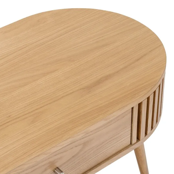 Boardwalk Oval Coffee Table - Natural Oak | Murphy Furniture