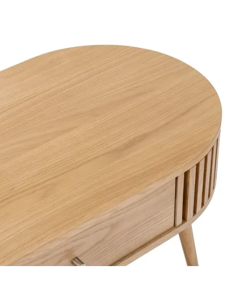 Boardwalk Oval Coffee Table - Natural Oak | Murphy Furniture
