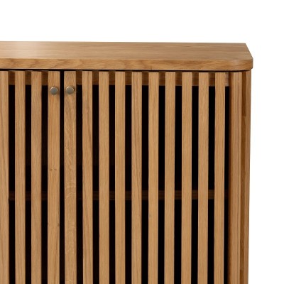Boardwalk Shoe Cabinet - Natural Oak | Murphy Furniture