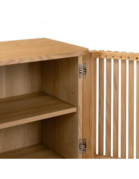 Boardwalk Shoe Cabinet - Natural Oak | Murphy Furniture