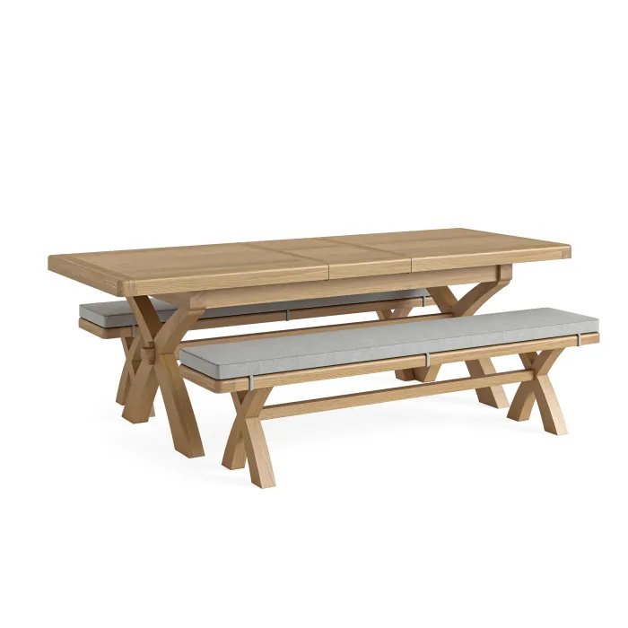 Gia Cross Leg Extending Dining Table - O | Murphy Furniture