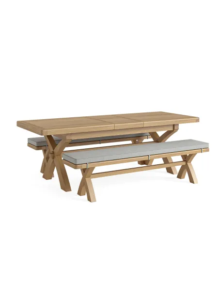 Gia Cross Leg Extending Dining Table - O | Murphy Furniture