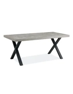 Isla 1.8m Dining Table X leg - Grey | Murphy Furniture