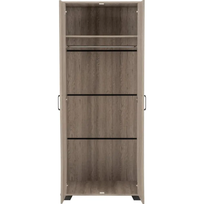 Oliver Wardrobe: 2 Door, Light Oak.