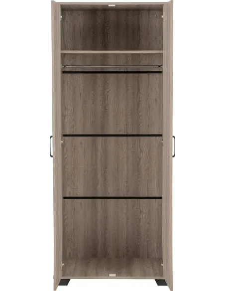 Oliver Wardrobe: 2 Door, Light Oak.