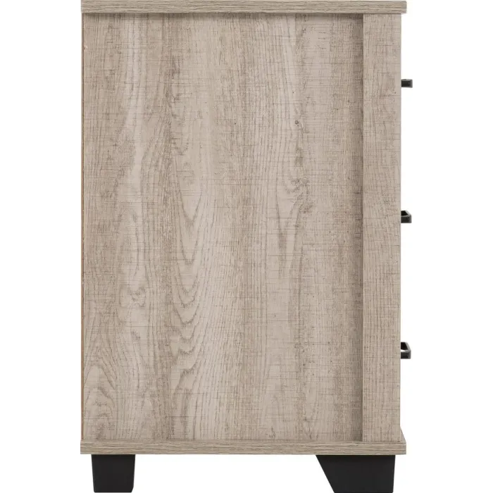 Oliver 3 Drawer Bedside Locker - Light O | Murphy Furniture