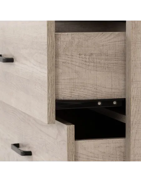 Oliver 3 Drawer Chest - Light Oak Effect | Murphy Furniture