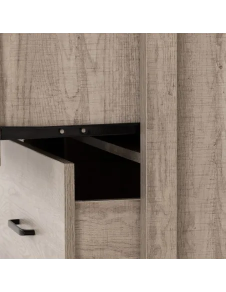 Oliver 6 Drawer Chest - Light Oak Effect | Murphy Furniture
