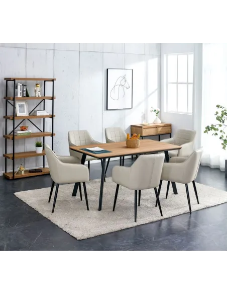 Drea 1.6m Dining Table - Oak | Murphy Furniture