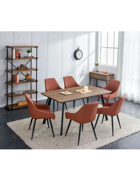 Drea 1.6m Dining Table - Walnut | Murphy Furniture