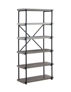 Isla Tall Bookcase - Grey | Murphy Furniture