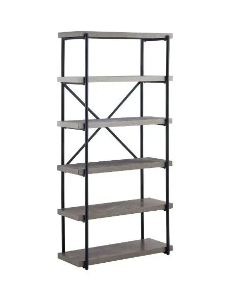 Isla Tall Bookcase - Grey | Murphy Furniture